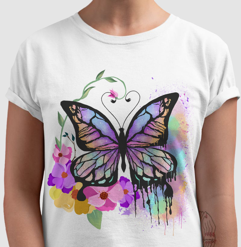Butterfly Two Colorful Faces