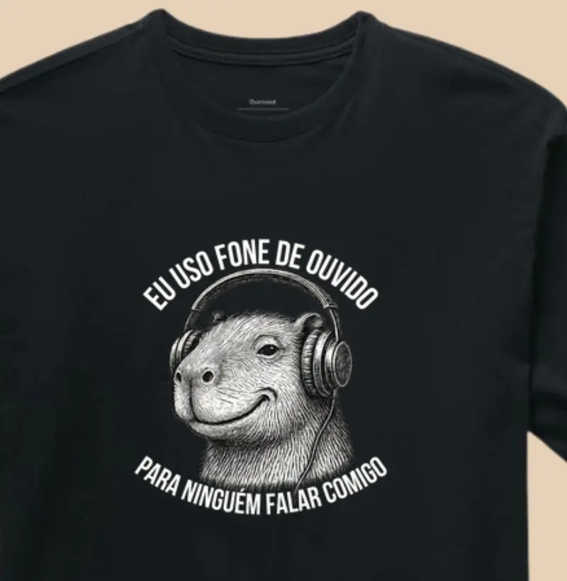 Eu uso fone de ouvido para ninguém falar comigo
