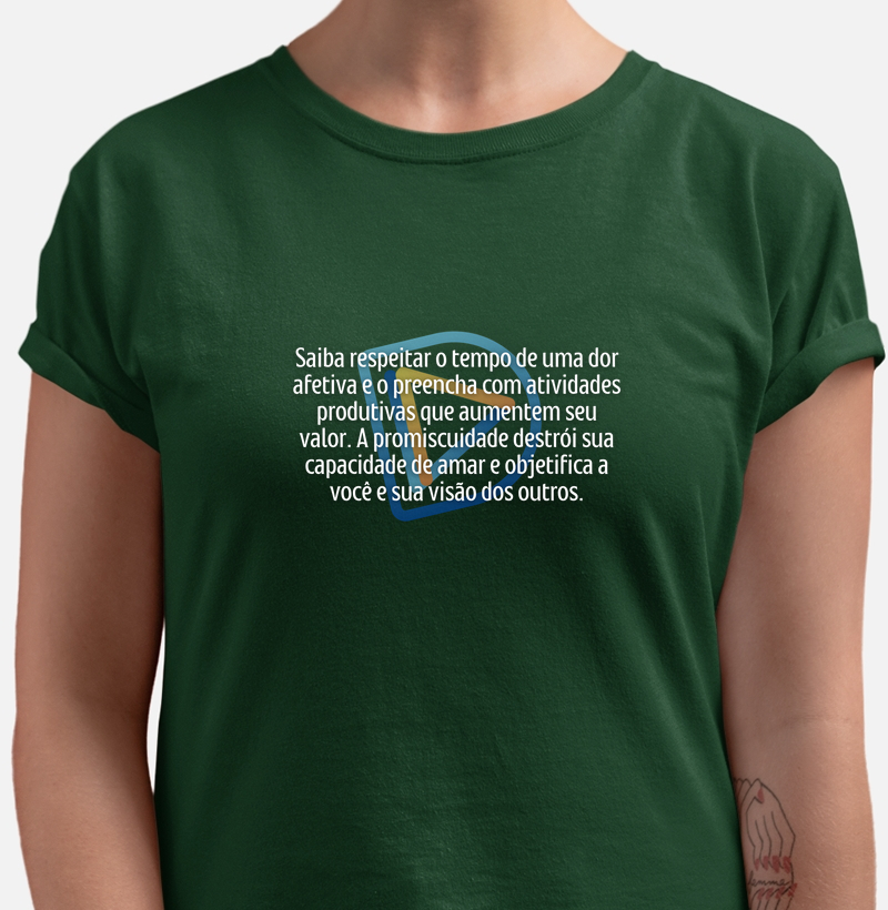 Camiseta Básica DVA "Respeite Seu Tempo"