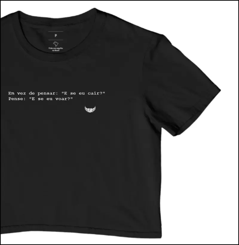 Cropped Pense Positivo