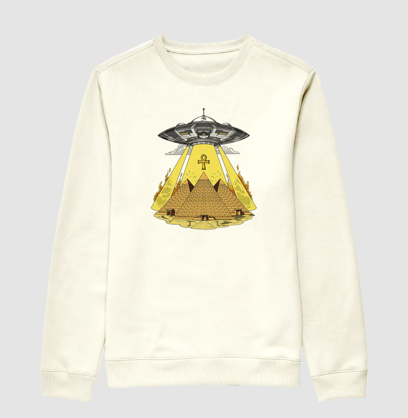 Moletom Suéter - Quem Contruiu as Piramides