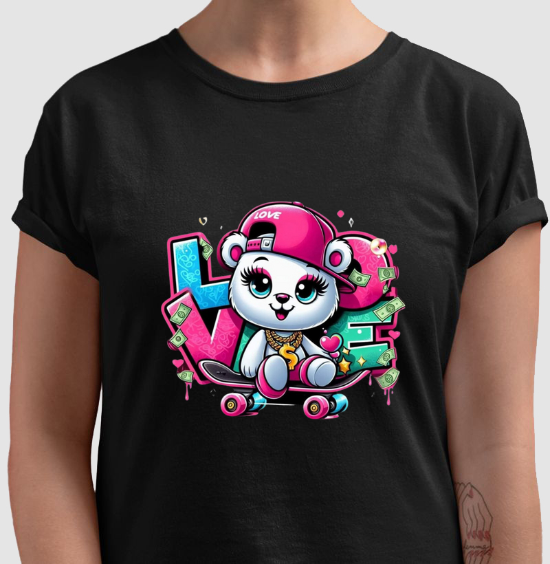 Camiseta Love ursinha