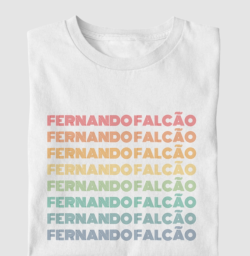 Fernando Falcão Letreiro Retrô