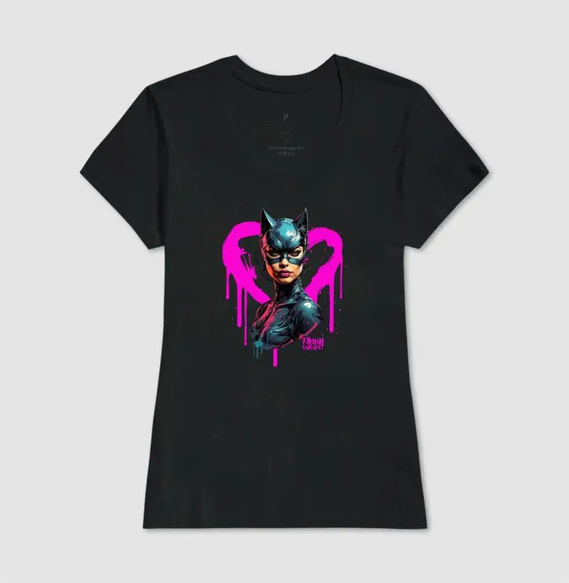 Camiseta Feminina - Mulher Gato