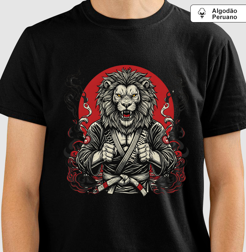 Leão - Jiu-Jitsu Lifestyle - Algodão Peruano