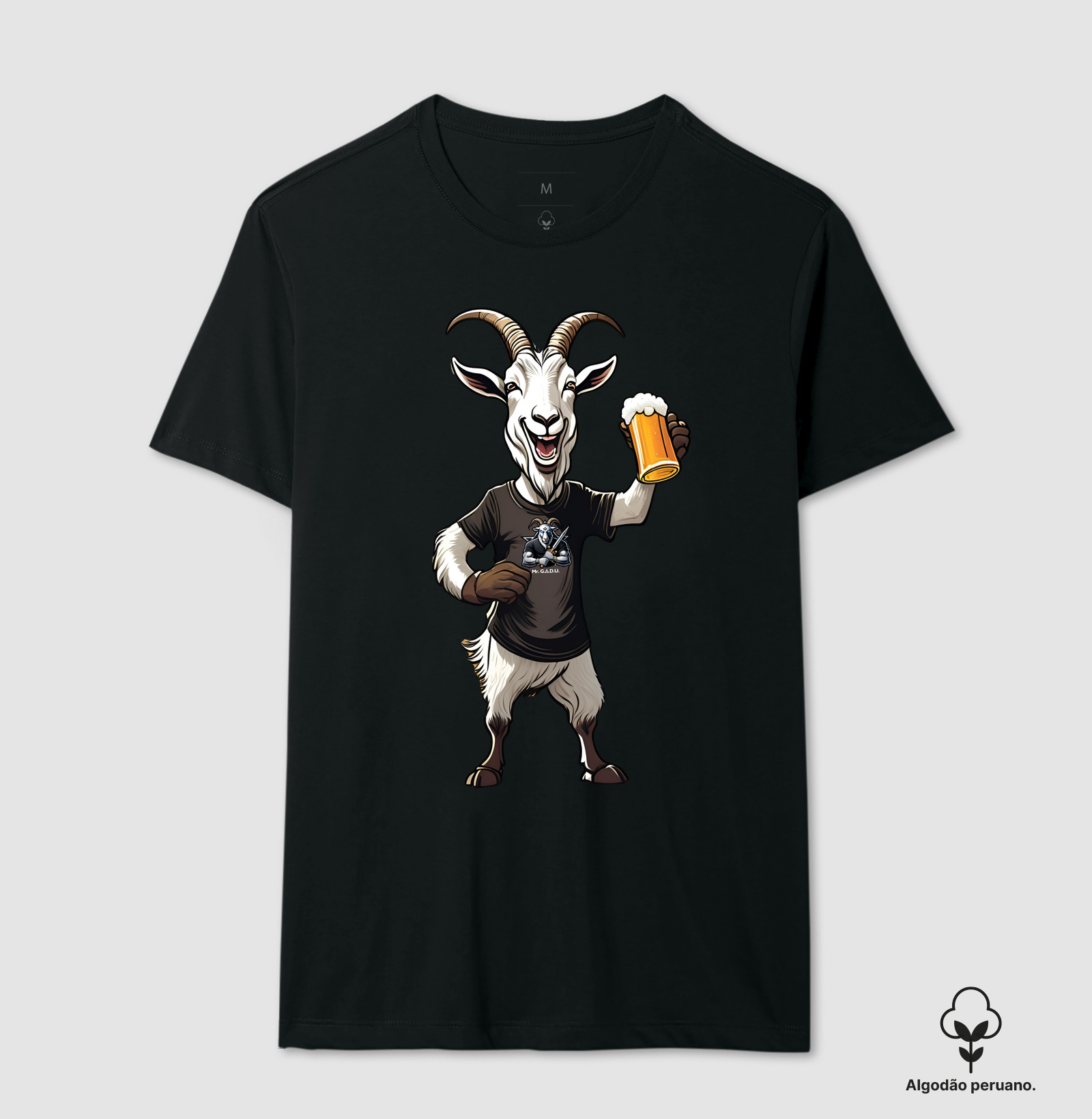 Camiseta Bode Cervejeiro 14 Algodão Peruano - Mr. GADU