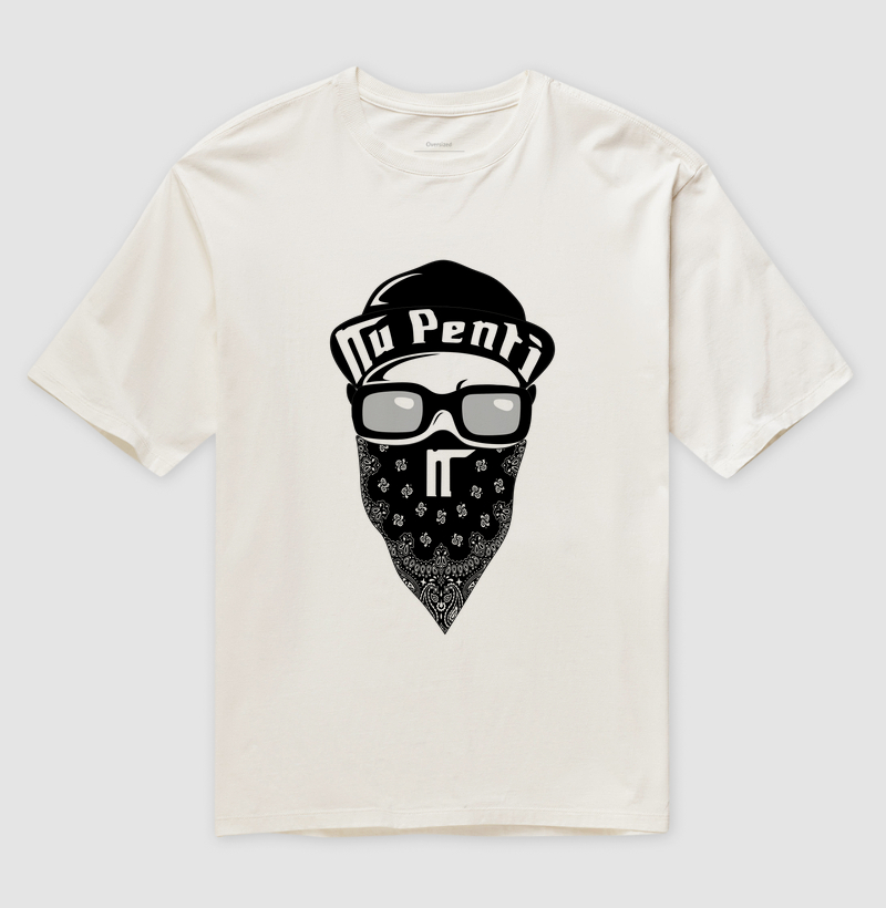 Camiseta Oversized Gangsta Nu penti
