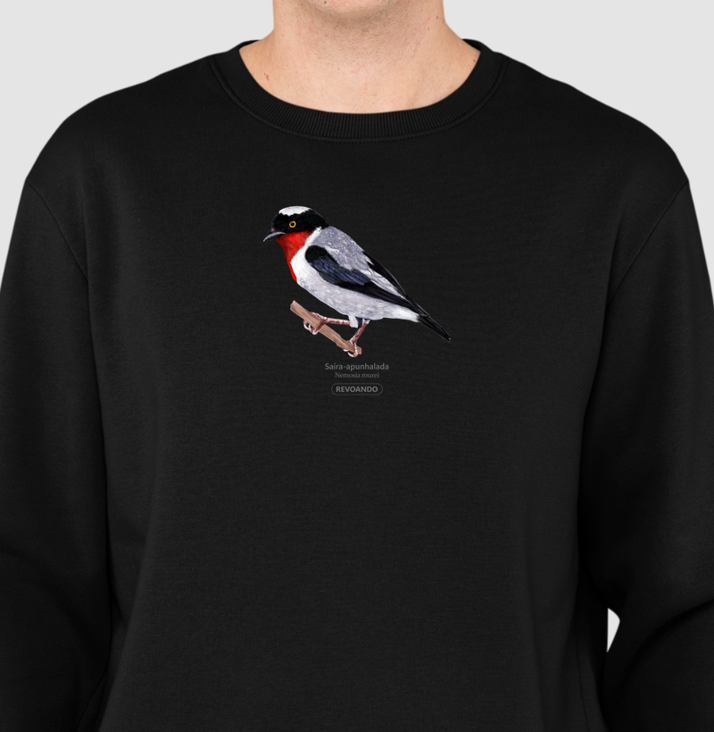 Aves do Brasil - Saíra-apunhalada - Moletom