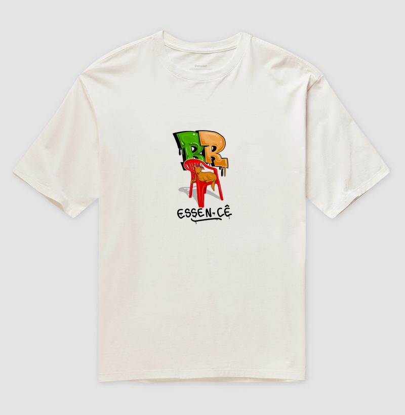 Camiseta oversized - coleção ''Br essen-cê Brasilidades'' 