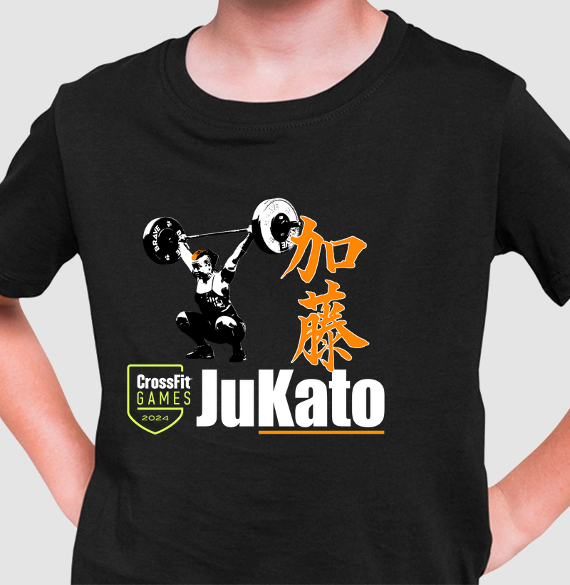 Camiseta infantil preta