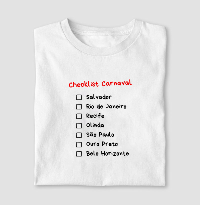 Checklist Carnaval