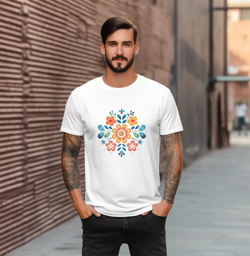 Camiseta Diversidade floral 