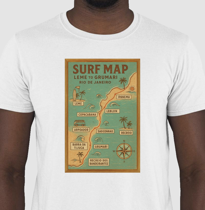 Camisa Surf Map