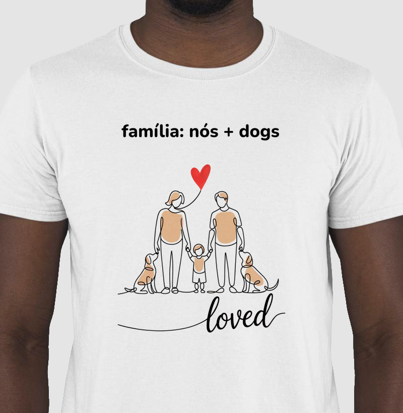 Camiseta família + dogs