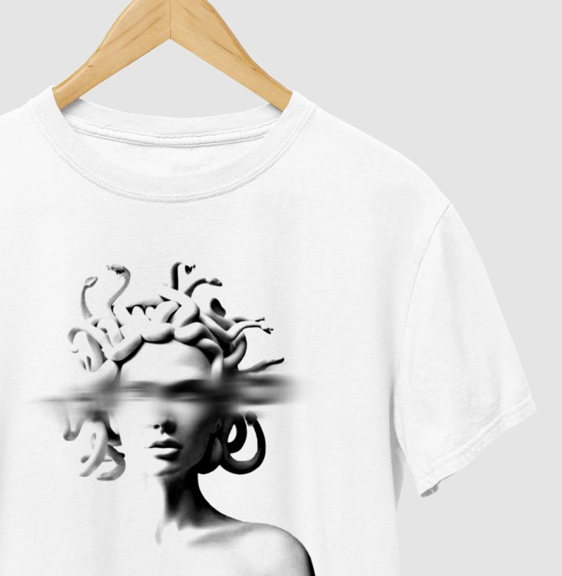 Camiseta - Medusa Branca