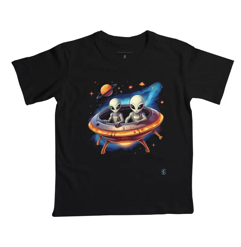 Camiseta Infantil Viajantes Cósmicos
