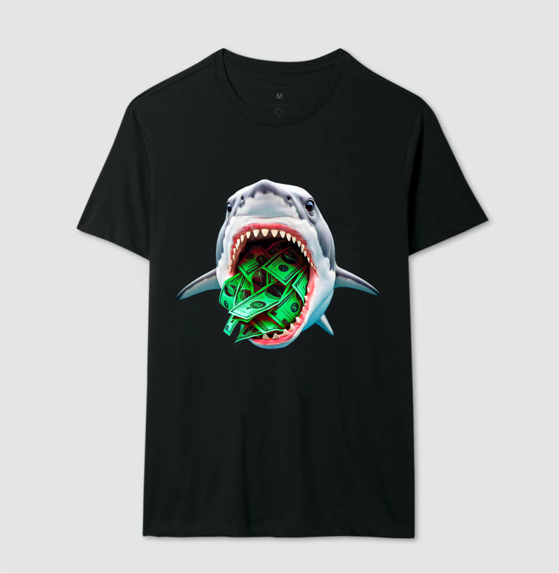 Camiseta Masculina Jhonathangster Money Shark 2 