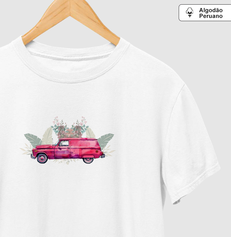 Furgão Vintage Aquarela Floral