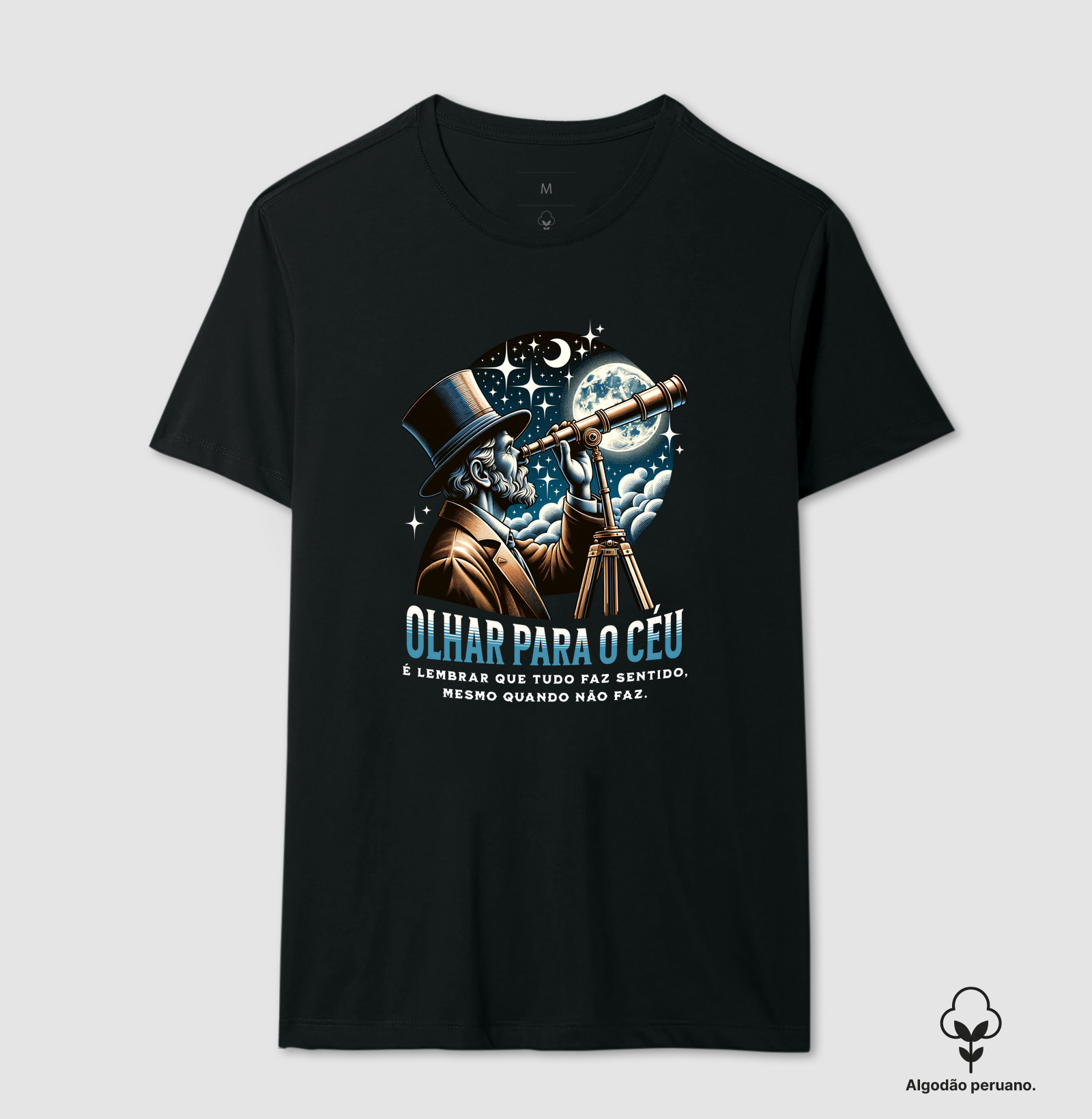 Olhar para o Céu - Camiseta Algodão Peruano