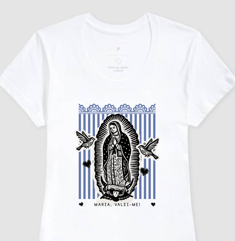 T-Shirt Católica | Maria, Valei-me