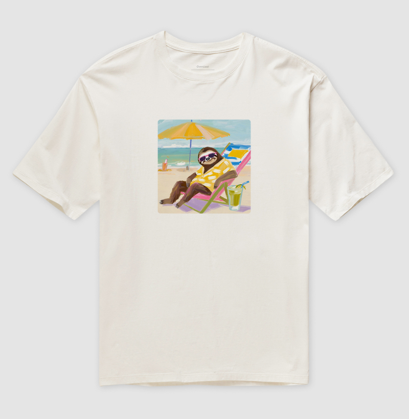 preguiça na praia