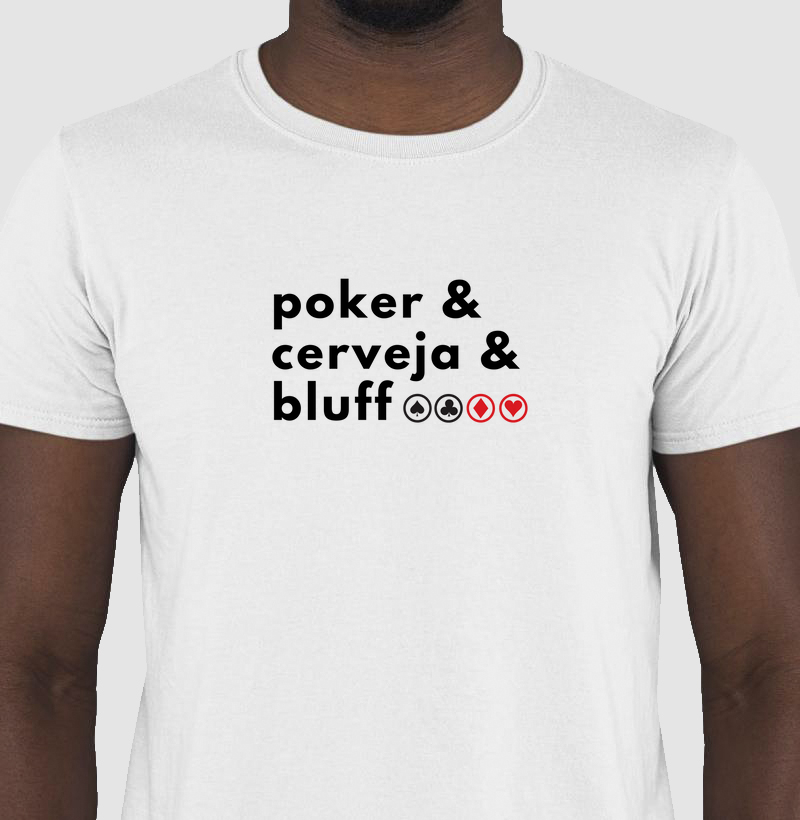 Camiseta Poker Cerveja Bluff