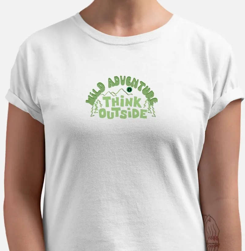 camiseta montanhas think outside