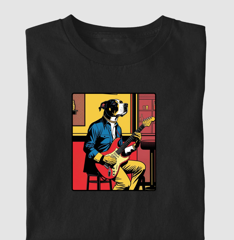 Dogão tocando guitarra 2