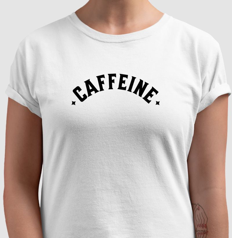 Caffeine: Camiseta - Estilo e Energia em Uma Estampa Minimalista