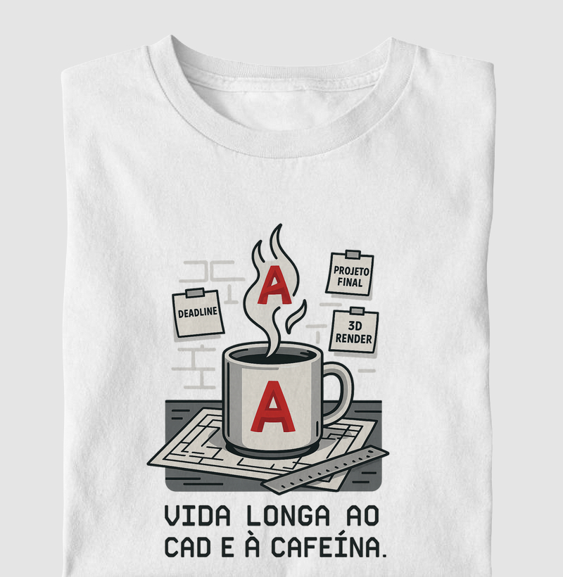 "Vida longa ao CAD e à cafeína." - Engenharia Mecânica