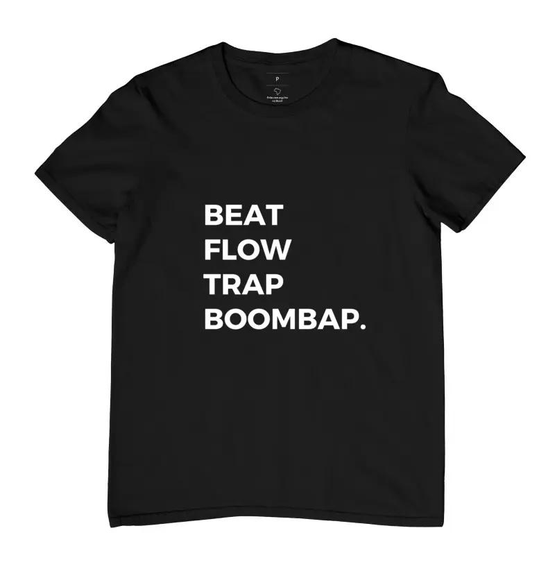 Camiseta | Beat Flow Trap Boombap | manga curta