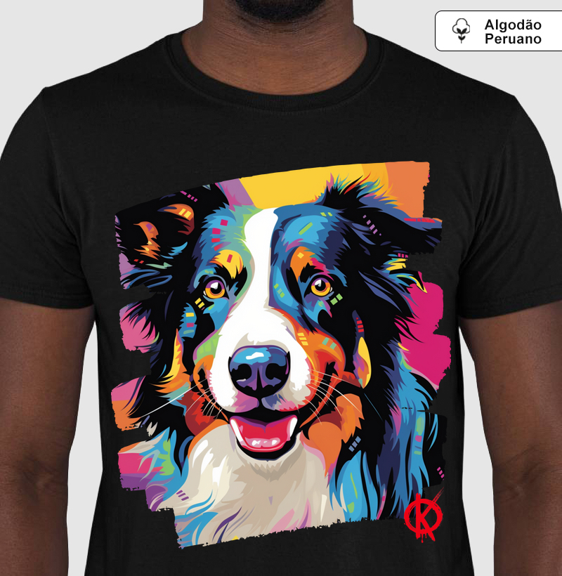Camiseta Pet Art Border Collie