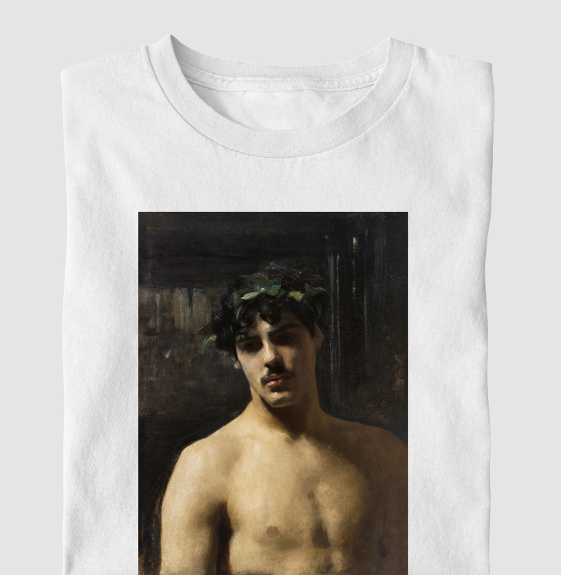 Man Wearing Laurels