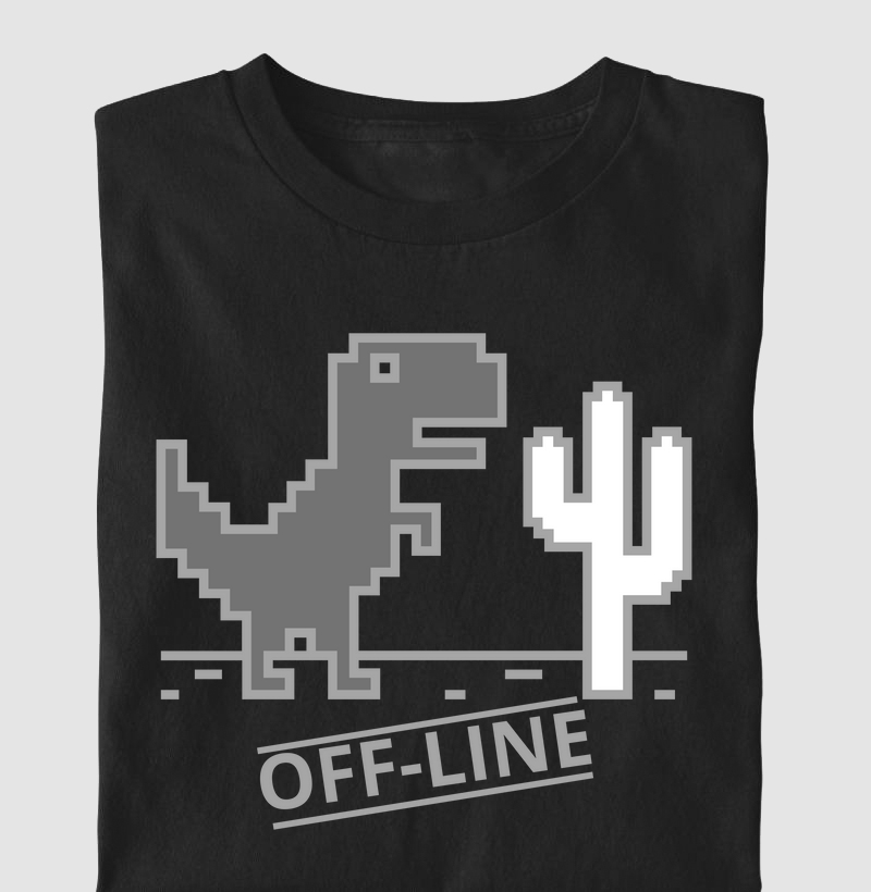 T-Shirt BROWSER OFF-LINE art
