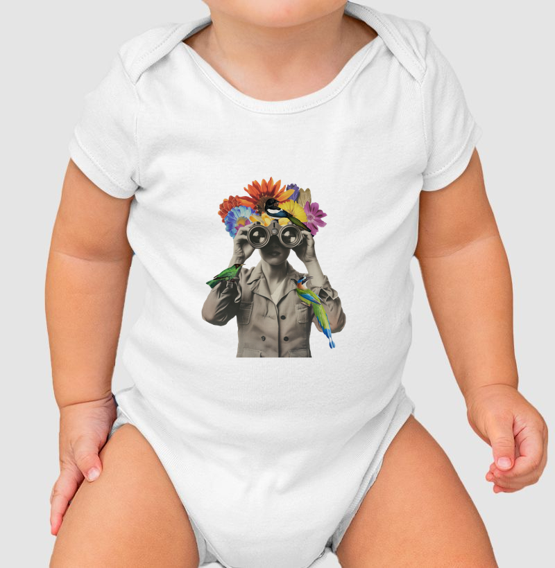 Bird Watcher Vintage Woman - Body Infantil