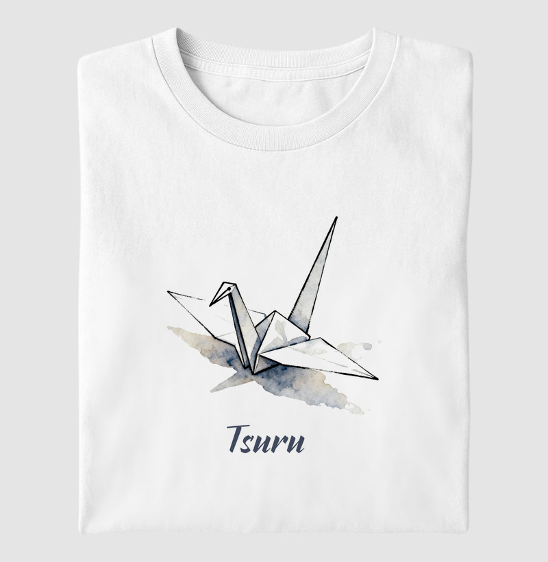 TSURU AQUARELADO PRETO