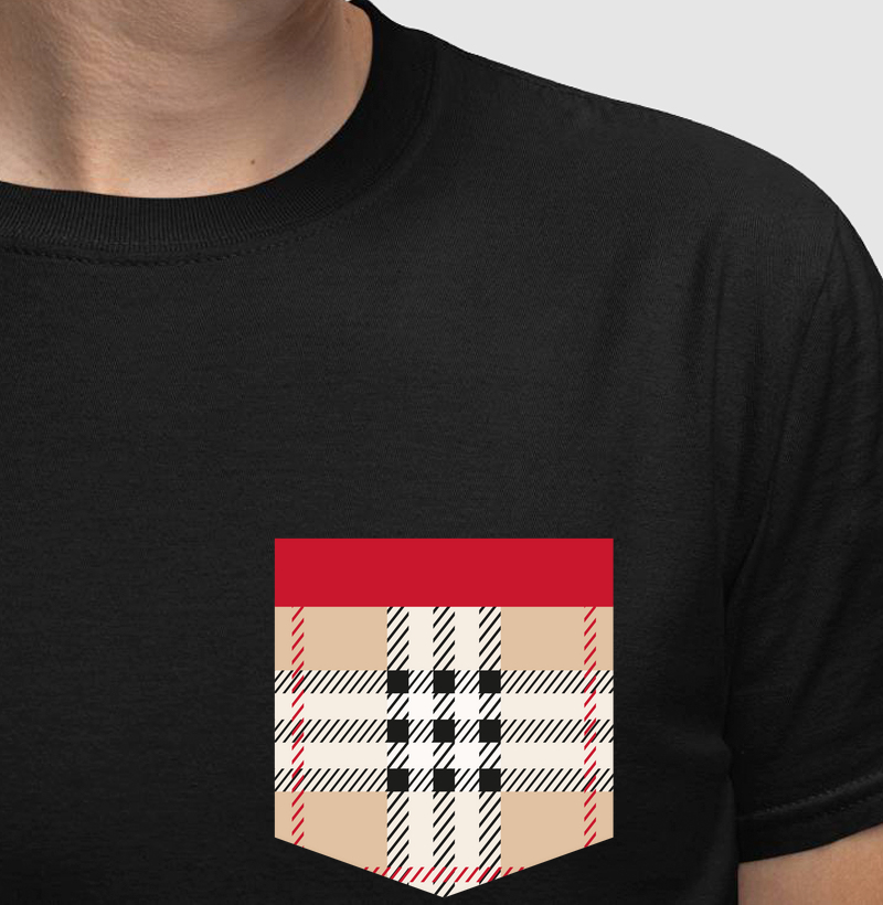 Camiseta Xadrez Bolso