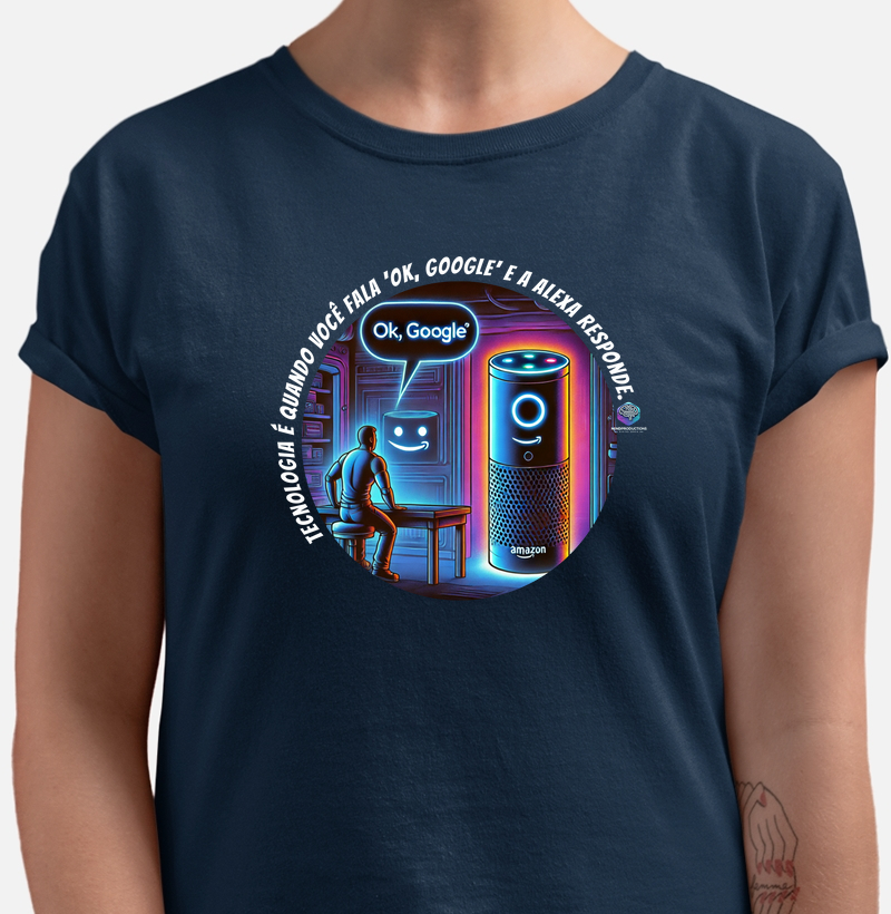 Camiseta Básica Tecnologia é... - MindProductions