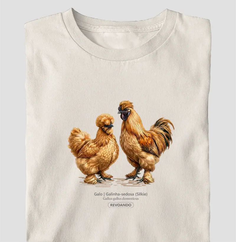 Traços Alados - Galo | Galinha-sedosa - Oversized