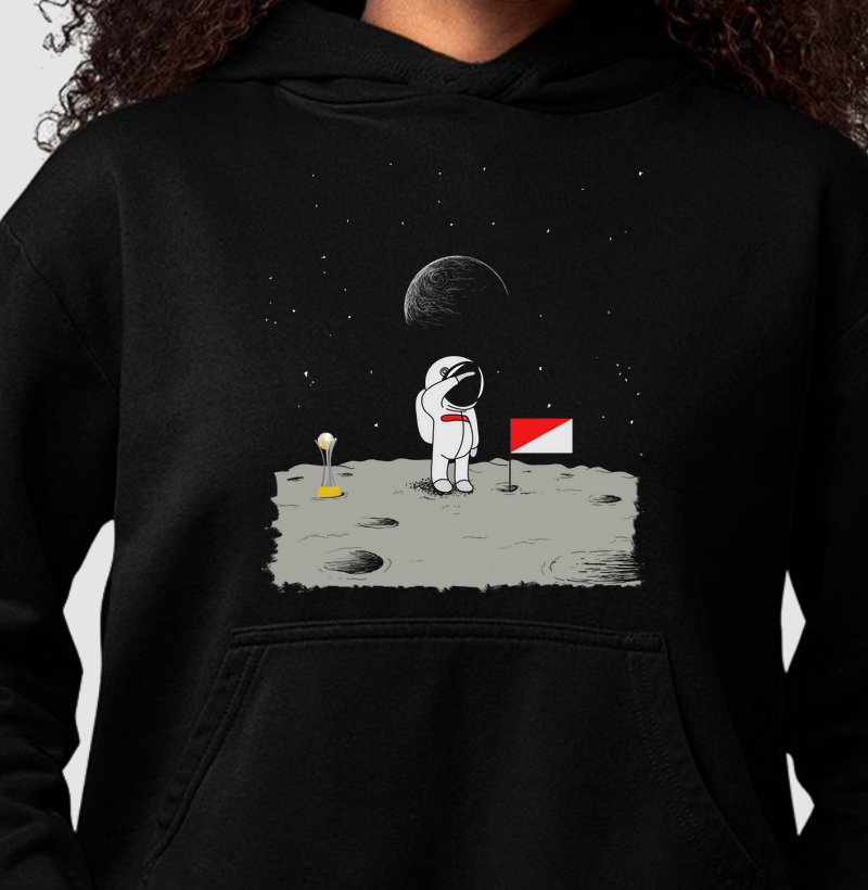 Moletom Canguru Astronauta Vermelho do Sul