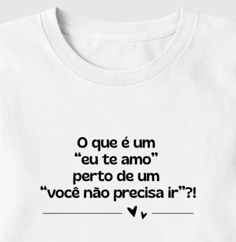 "Fica em casa, não precisa ir"