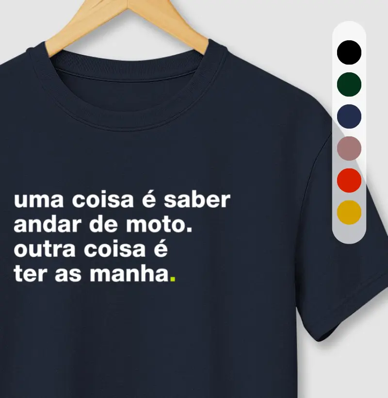 Uma coisa é saber andar de moto