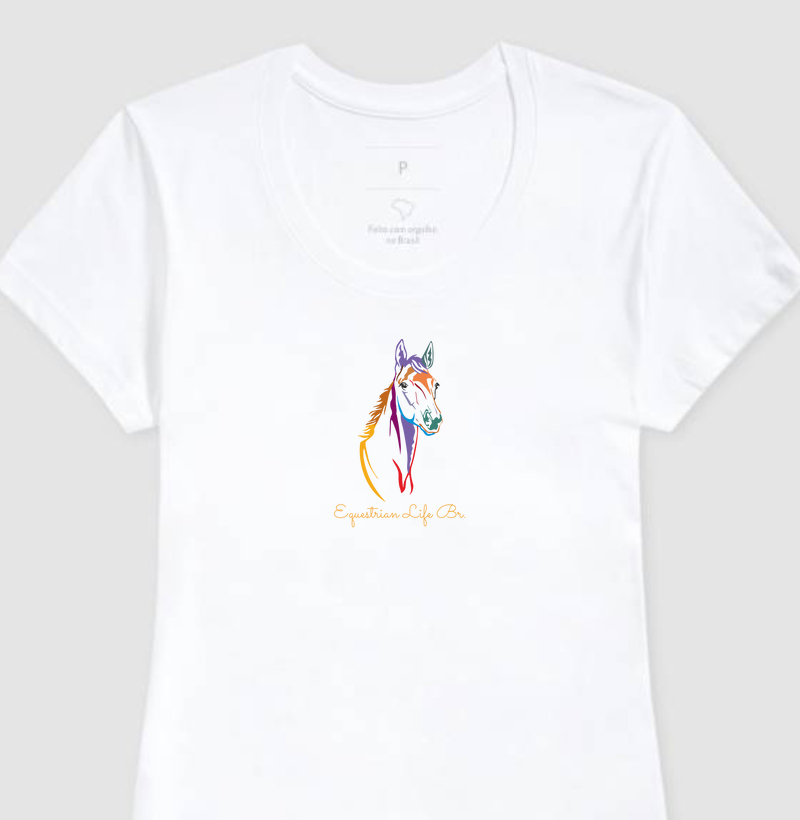 Horse Equestrian Life Br Camisa 