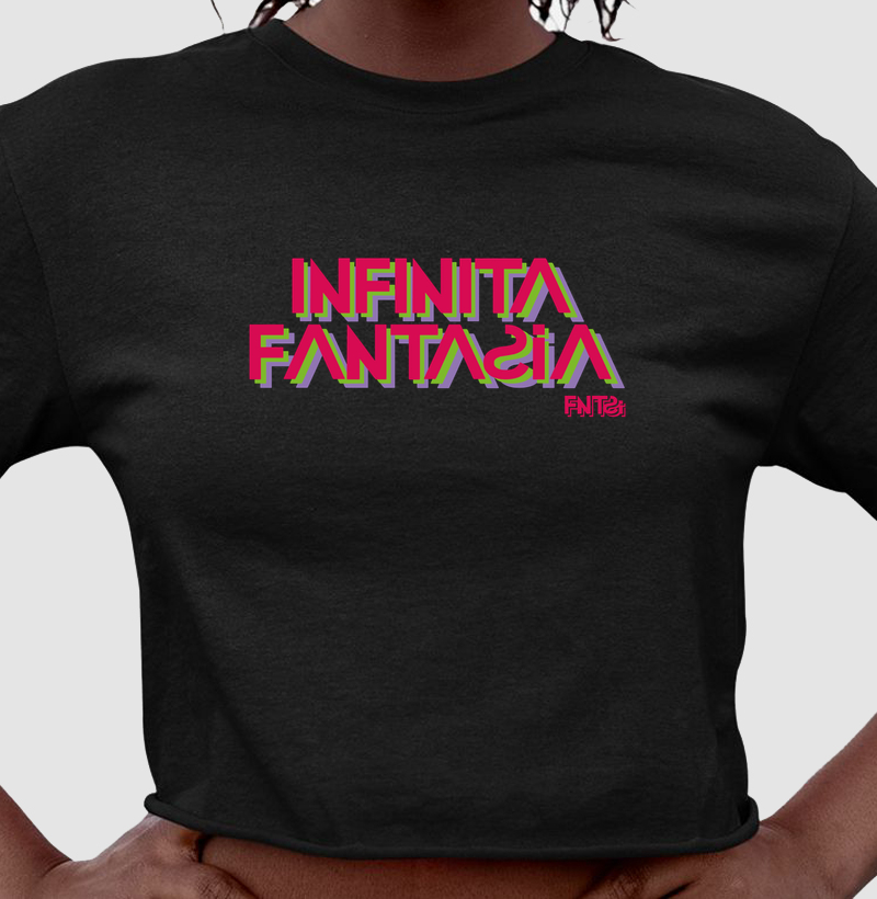 CROPPED "INFINITA FANTASIA" / LETTERING MÉDIO