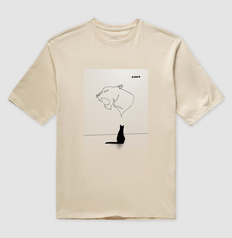 camiseta oversized  | os gatos de Darwin