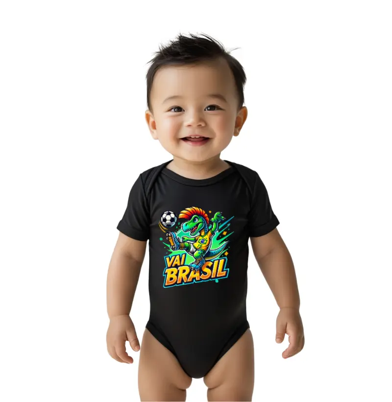 Body Infantil NeyDino Futebol