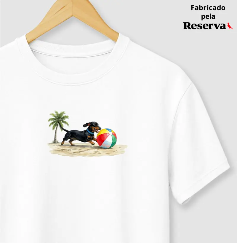 Dachshund ou Salsichinha Preto - Férias