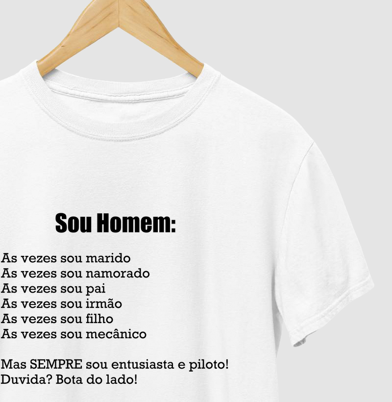Camiseta - Sou homem