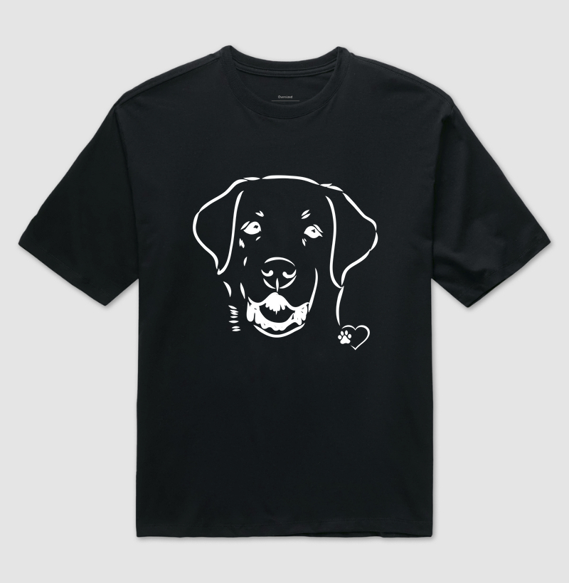 Camiseta Oversized Contorno Labrador