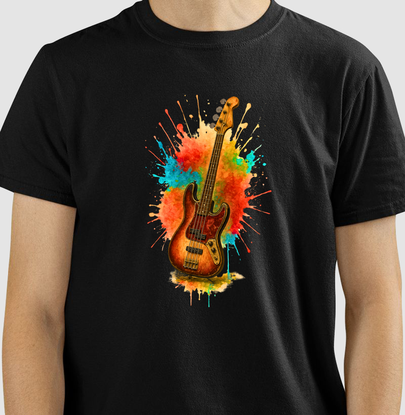 Camisa para Baixista – Design Realista 2